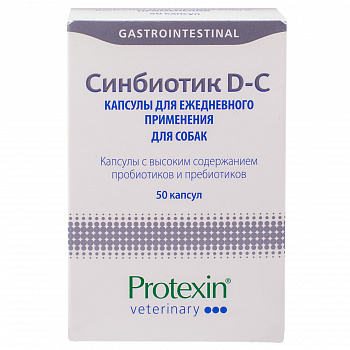 Protexin пробиотическая кормовая добавка для нормализации микрофлоры ЖКТ у собак Синбиотик ДС 1 таб