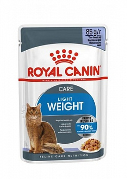 Royal Canin Паучи Кусочки в желе для кошек: 1-10лет, низкокалор. (Light Weight Care) 85 гр