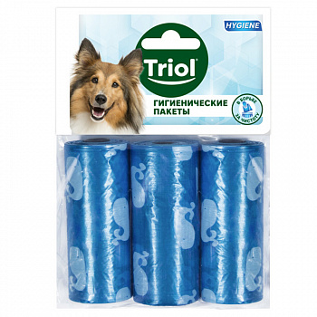 Triol Пакеты для уборки 3 рулона*15 шт (цветные) 25*60мм (30531005)