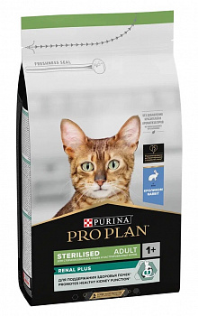 Pro Plan Для кошек кастрированных с Кроликом (Sterilised RENAL PLUS)