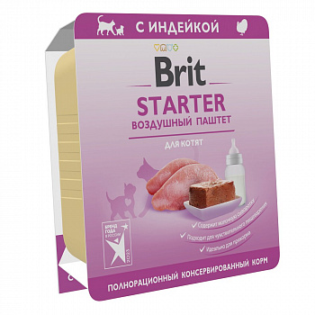 Brit Premium Воздушный паштет для котят, STARTER, 100г