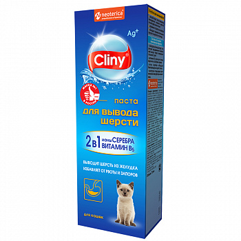 Экопром Cliny паста для кошек, вывод шерсти 75 мл (К108)