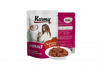 Karmy Паучи для Кошек Телятина в желе 80 гр