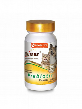 UNITABS Витаминно-минеральный комплекс Prebiotic для кошек и собак, 100 таб