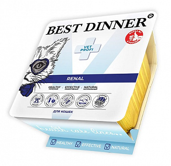Best Dinner Ламистер VET PROFI для кошек Профилактика заболеваний почек (Renal) Ягненок 100гр