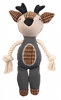 Pet it Игрушка для собак Oxford Олененок с канатом и пищалкой, 46.5см