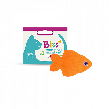Эльф Игрушка для кошек Bliss с кошачьей мятой Рыбка