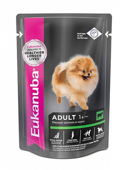 Eukanuba Паучи для собак с говядиной в соусе 100 гр