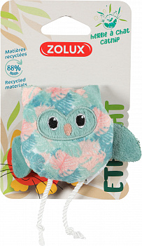 Золюкс Игрушка для кошек с кошачьей мятой "Совенок", 9 см