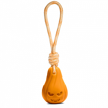 Triol Игрушка для собак из термопласт. резины "Тыква с верёвкой", 105/295мм