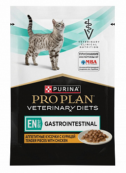 Pro Plan (вет.корма) Паучи Кусочки в желе для кошек при лечении ЖКТ с курицей (EN) 85 гр