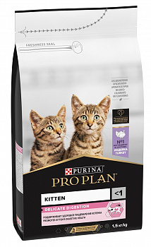 Pro Plan Для котят с Индейкой (Kitten DELICATE DIGESTION)