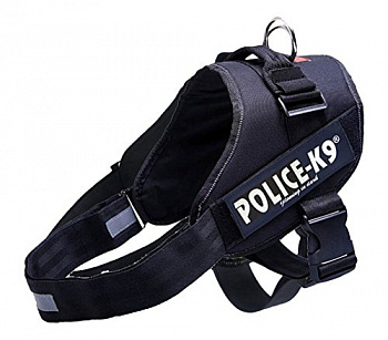 PetCh Шлейка для собак POLICE-K9  (82-113см / XXL), черная