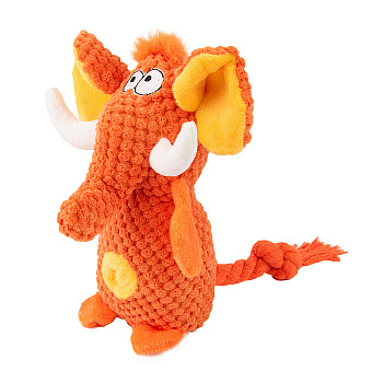 Mr.Kranch Игрушка для собак Слон 21*15 см, оранжевая