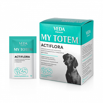 Веда MY TOTEM ACTIFLORA синбиотический комплекс для собак 1 саше*1гр