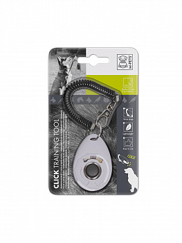 M-Pets Кликер для дрессировки собак с ремешком на запястье, 6x4x1,7 см