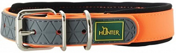 Hunter ошейник для собак Convenience Comfort 40 (27-35 см)/2 см биотановый мягкая горловина оранж.