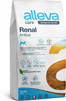 Alleva Care Cat Сухой корм для кошек при почечной недостаточности (Renal-Antiox)