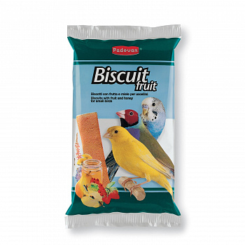 Padovan Лакомство BISCUIT Fruit бисквиты фрукты/яйцо  д/декоративных птиц (30г)