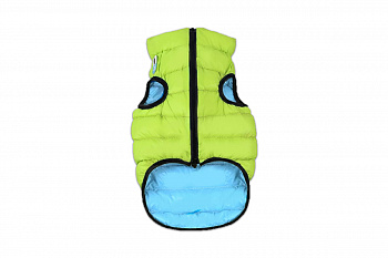COLLAR Курточка для собак AiryVest Lumi двусторонняя, светящаяся, размер L55, салатово-голубая
