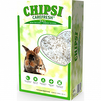 CHIPSI Care Fresh наполнитель/подстилка белый для птиц и мелких дом.животных PURE WHITE 10 л