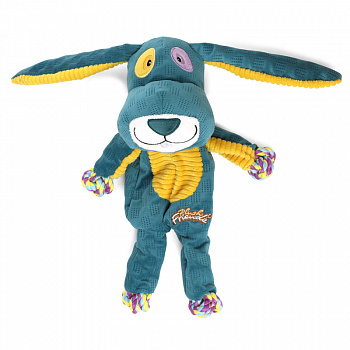 GiGwi Игрушка для собак Заяц с веревкой 33см, серия PLUSH FRIENDZ