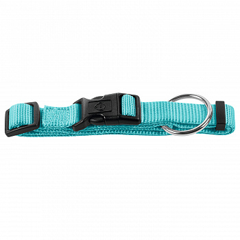 Hunter ошейник для собак ALU-Strong S (30-45 см) нейлон с металлической застежкой бирюзовый
