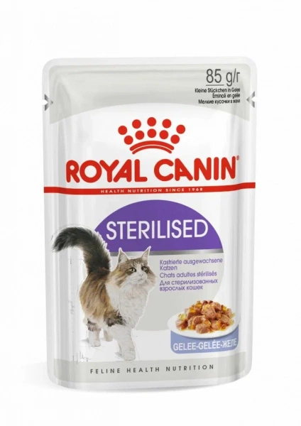 Royal Canin Паучи Кусочки в желе для кастрированных кошек 1-7лет (Sterilized) 85 гр
