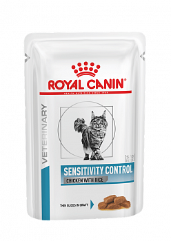 Royal Canin (вет.корма) Паучи кусочки в соусе для кошек при пищ.аллергии (Sensitivity Control) 85 гр