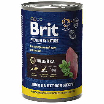 Brit Premium Консервы для щенков всех пород с индейкой, 410 г