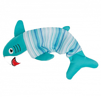 WOGY Игрушка для собак Игрушка-пищалка мягкая Акула 20х15см
