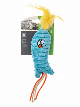 M-Pets плюшевая игрушка для кошек с кошачьей мятой, 15 x7.5 x1.5 см, голубая птичка