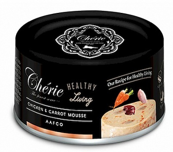 Pettric Cherie Консервы для кошек мусс из Курицы с морковью 80 гр
