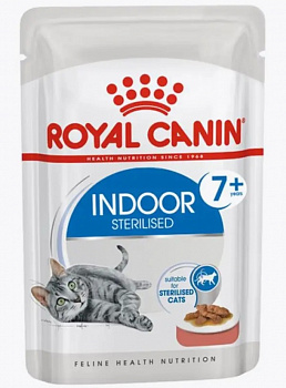 Royal Canin Паучи Кусочки в соусе для кошек кастриров. cтарше 7лет (Indoor Steriliset 7+) 85 гр