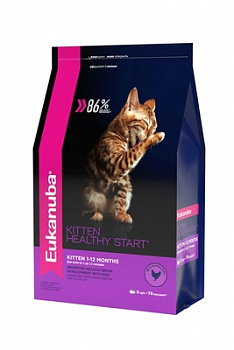 Eukanuba Для котят, беременных и кормящих кошек с курицей (Kitten Healthy Start) 400гр