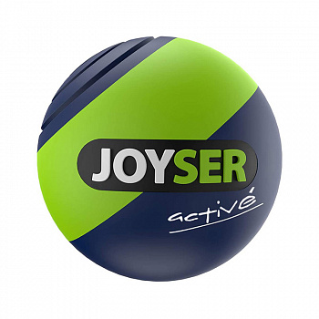 Joyser Игрушка для собак JOYSER Active Резиновый мяч с пищалкой M зеленый, 6,3 см