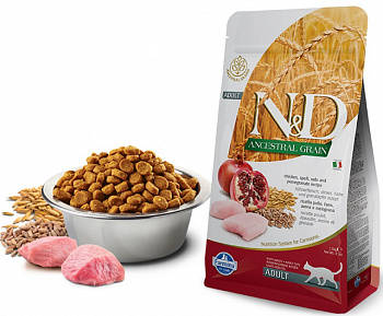 Farmina N&D ANCESTRAL GRAIN Для кошек Курица, гранат