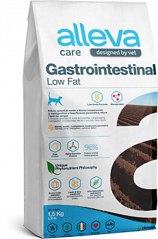 Alleva Care Cat Сухой корм для кошек Гастро с низким содерж. жиров (Gastrointestinal Low Fat)