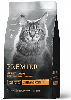 PREMIER Cat Сухой корм для кошек КРУПНЫХ ПОРОД Ягненок с индейкой (Lamb&Turkey ADULT LARGE)