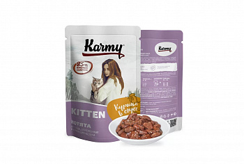 Karmy Паучи для Котят Курица в соусе 80 гр