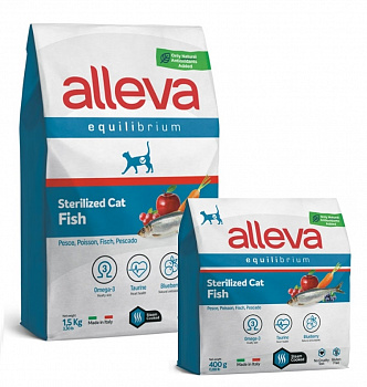 Alleva EQUILIBRIUM Cat Sterilized Fish Для стерилизованных кошек с рыбой