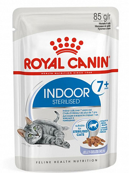 Royal Canin Паучи Кусочки в желе для кошек кастриров. cтарше 7лет (Indoor Steriliset 7+) 85 гр