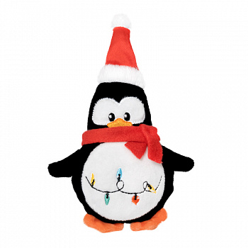 GiGwi Игрушка для собак Пингвин с пищалкой 21 см, серия X-mas TALES