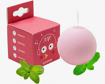 PetCh Игрушки для кошек Мяч интерактивный со звуком и мятой, "Птичка"