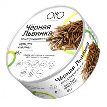 ONTO Чёрная львинка консервированный, корм для животных, 40г