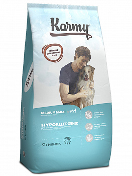 Karmy Для собак Гипоаллергенный Медиум и Макси Ягненок