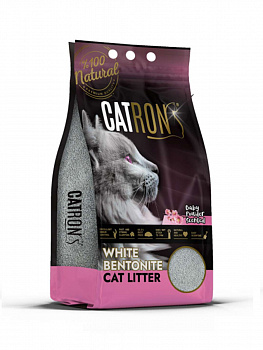 CATRON Комкующийся наполнитель для кошек Baby Powder, аромат детской присыпки, пакет 5 л / 4,35 кг