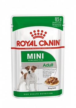 Royal Canin Паучи кусочки в соусе для собак малых пород (Mini Adult) 85 гр