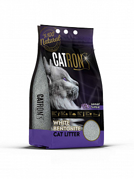 CATRON Комкующийся наполнитель для кошек Lavender, аромат лаванды, пакет 10 л / 8,7 кг