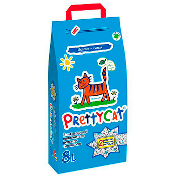 Pretty Cat Наполнитель впитывающий цеолит+силикагель "Naturel" с алоэ 4кг (8л)
